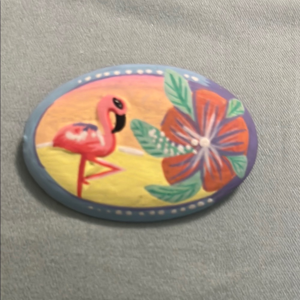 Hand painted brooch
